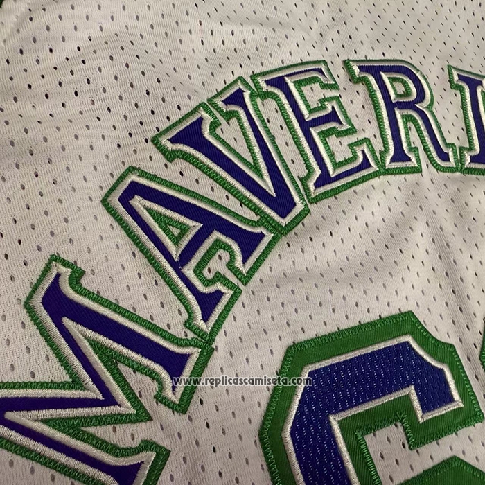 Camiseta Dallas Mavericks Dennis Rodman NO 69 Mitchell & Ness 1999-20 Blanco